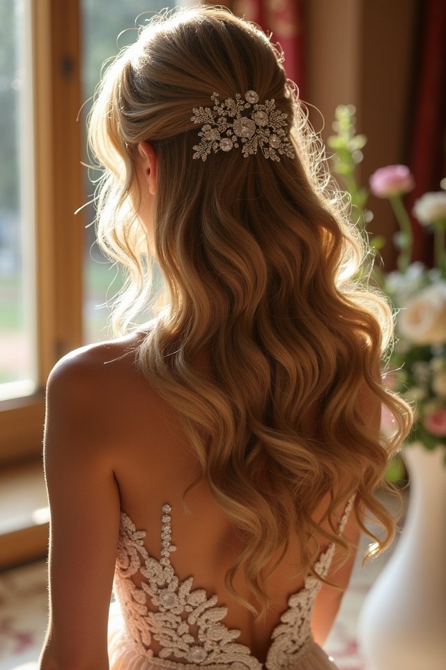 cascading regal hair elegance