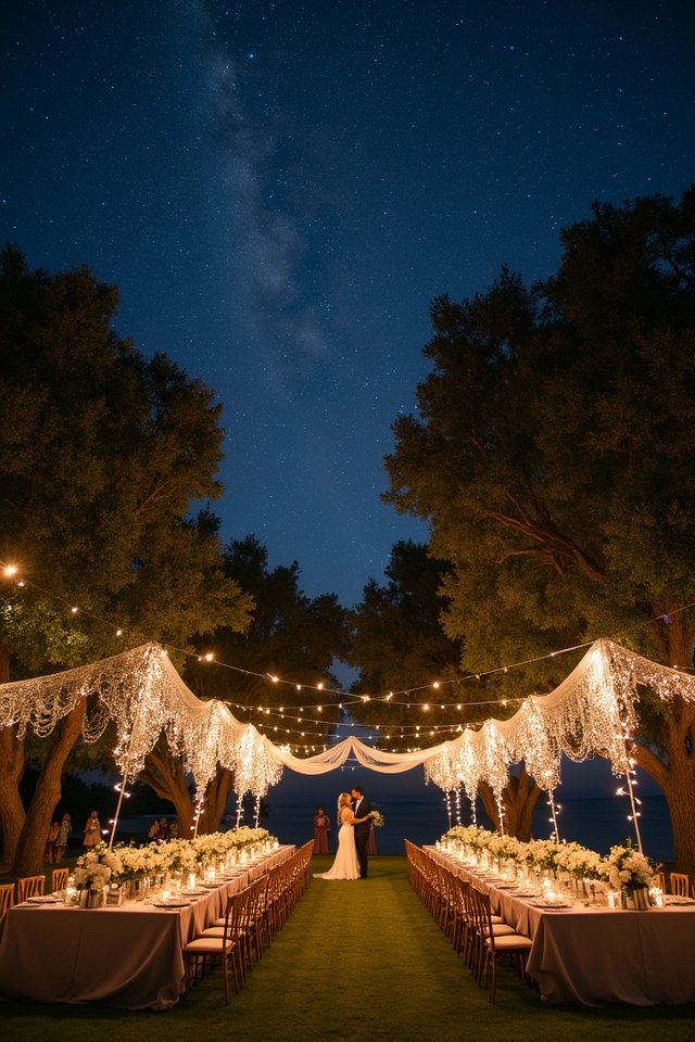 celestial starry night wedding