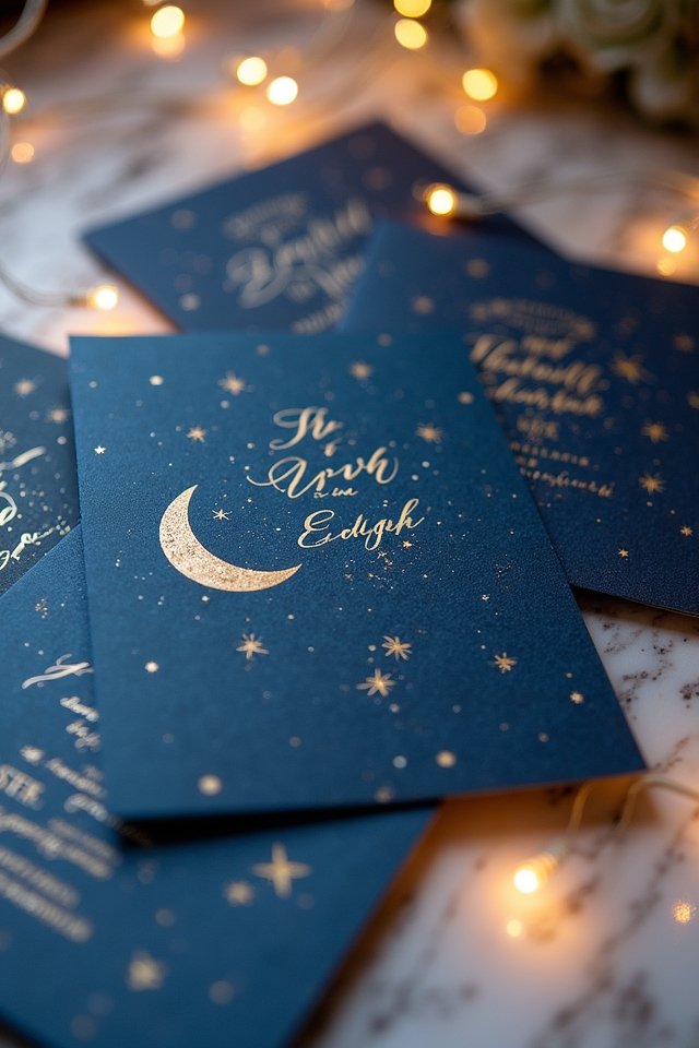 celestial wedding invitation ideas