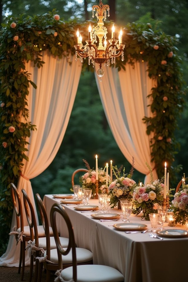 champagne elegance forest green sophistication