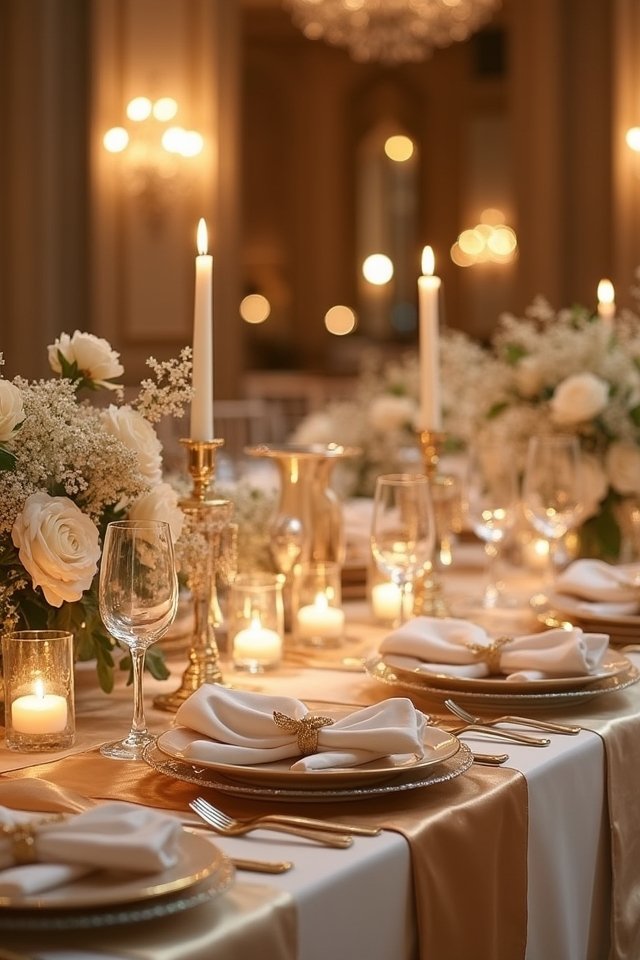 champagne gold wedding elegance