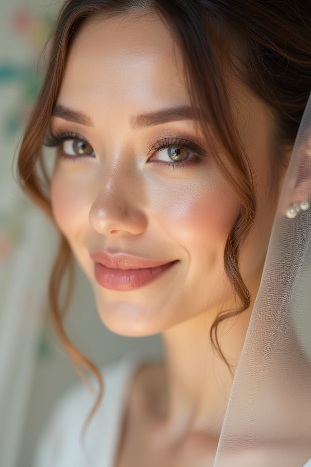 champagne shimmer bridal glow