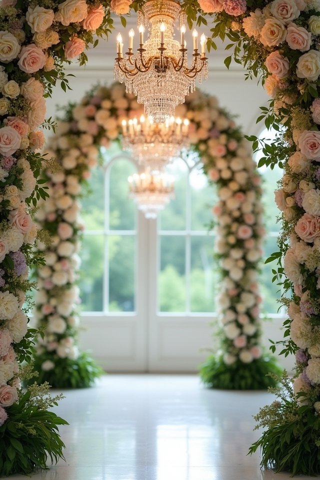 chandelier of vibrant blooms