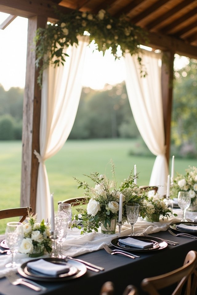 charcoal and white elegance