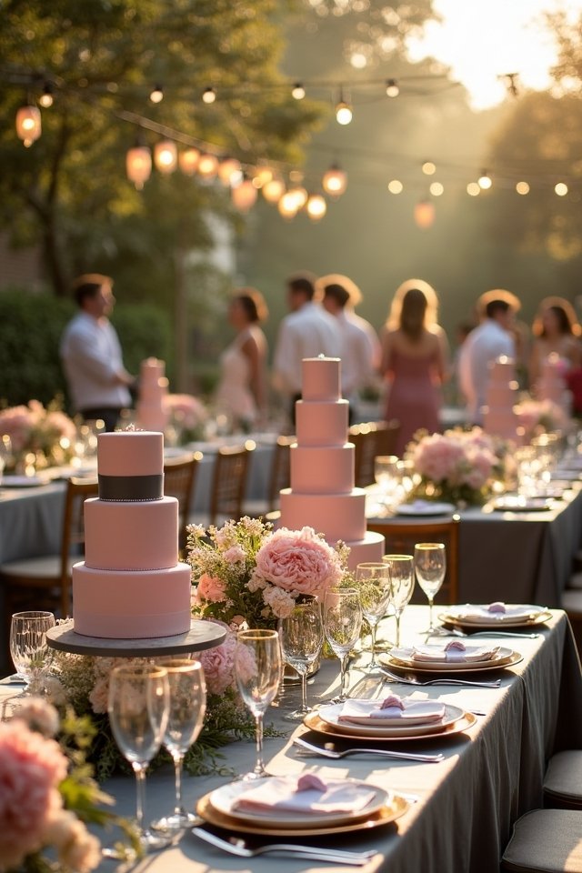 charcoal elegance blush romance