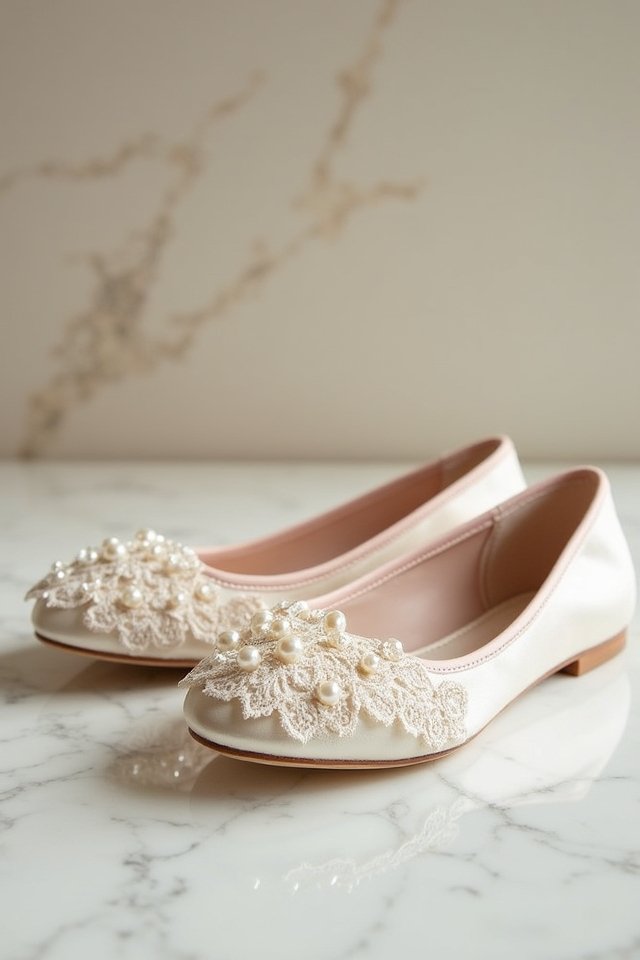 charming comfortable bridal flats