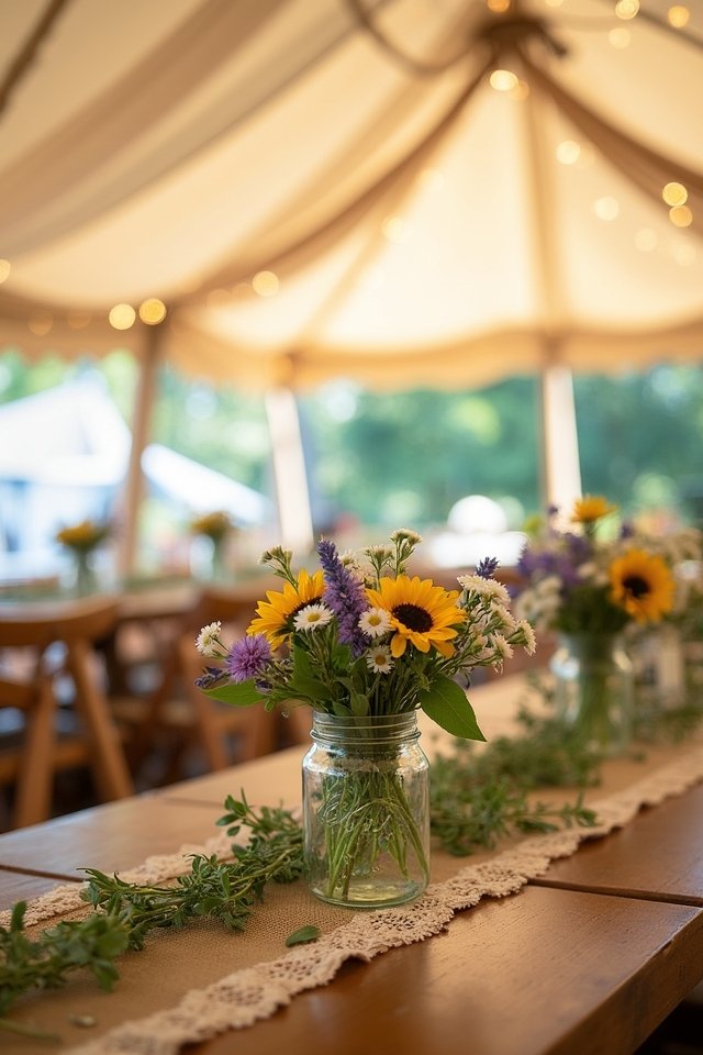 charming floral arrangements showcased