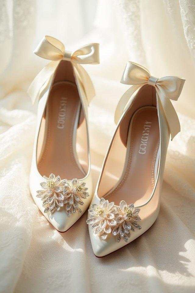 charming floral block heels