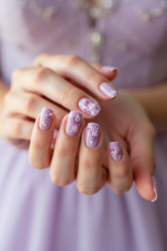 charming floral nail designs