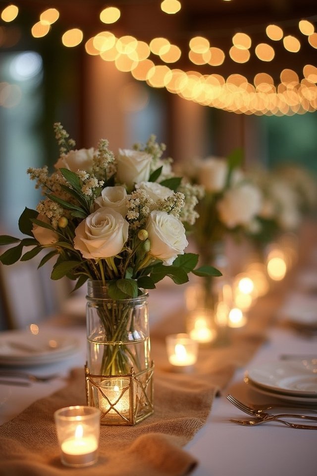 charming glass jar arrangements