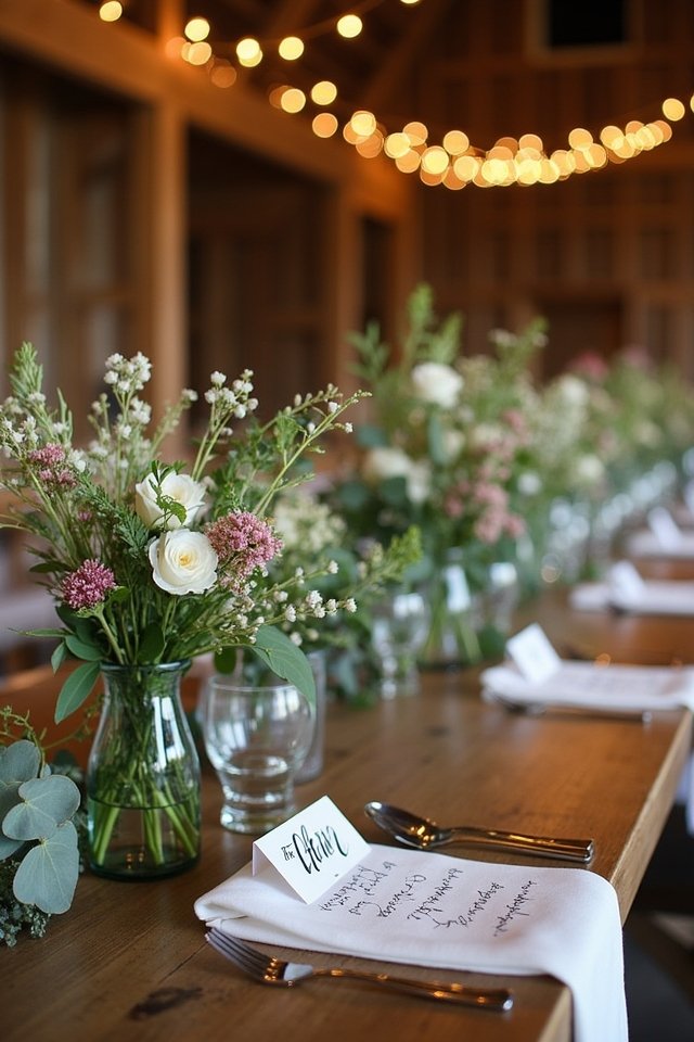 charming handwritten place cards