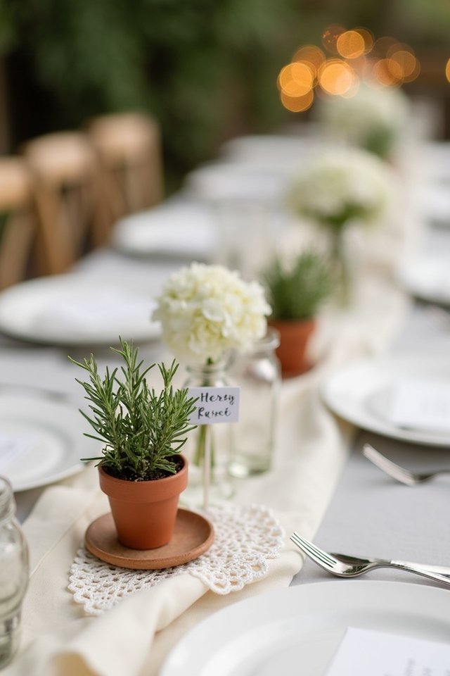 charming herb pot decorations