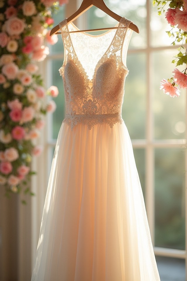 charming lace fit and flare