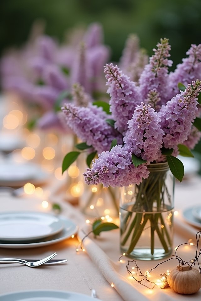 charming lilac wedding decor
