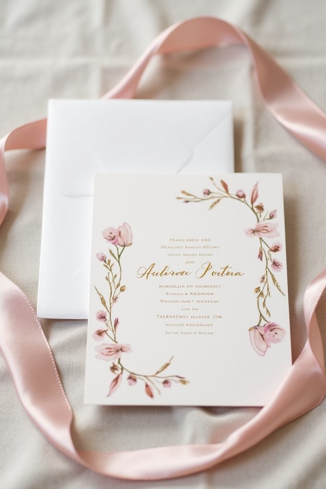 charming love story invitations