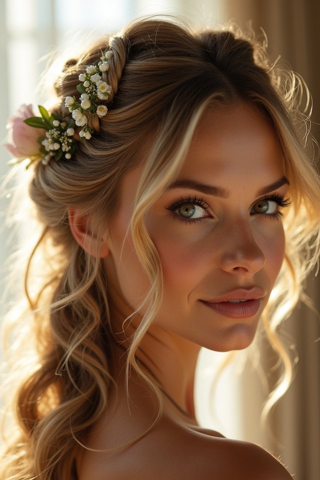 charming messy updo styles