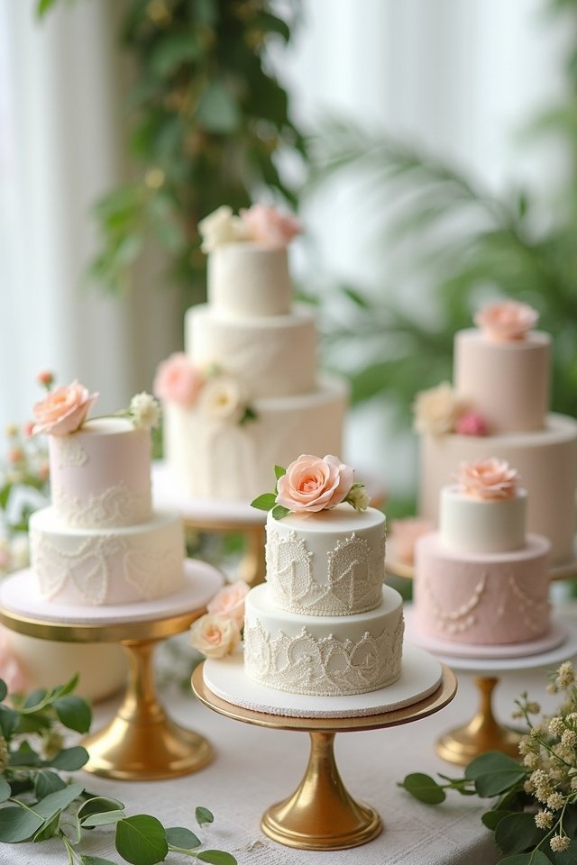 charming mini tiered cakes