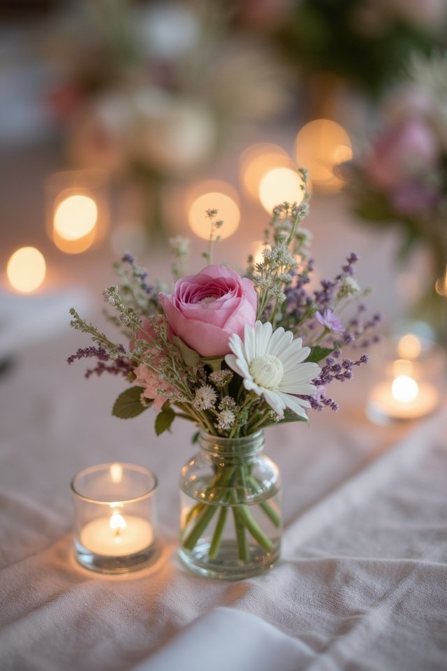 charming miniature floral arrangements