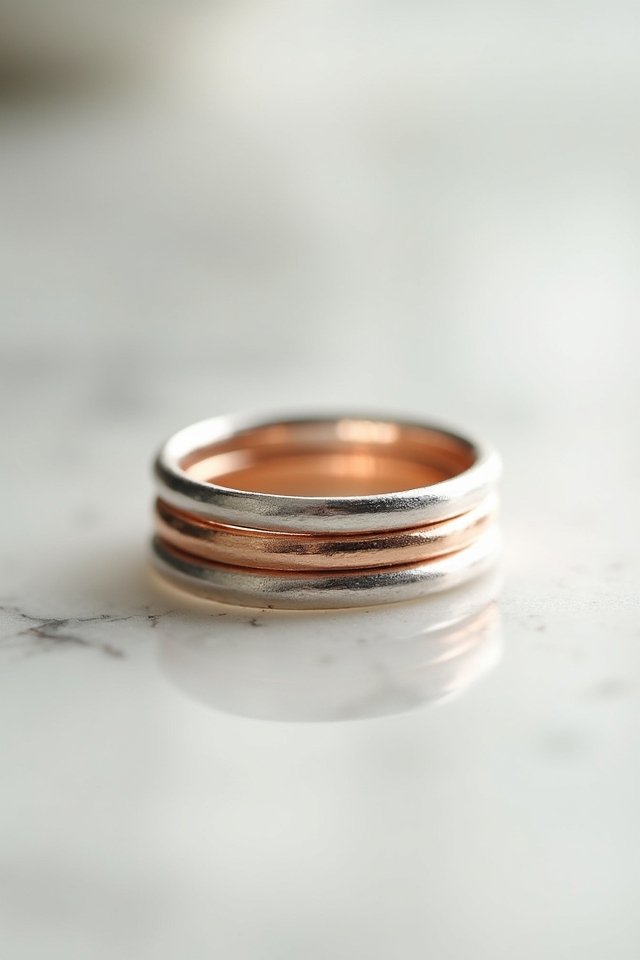 charming minimalist stacking rings