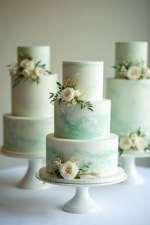 charming mint marble cake