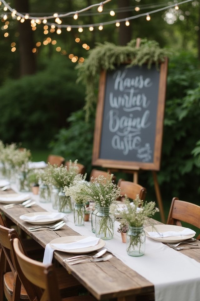 charming personalized chalkboard signage