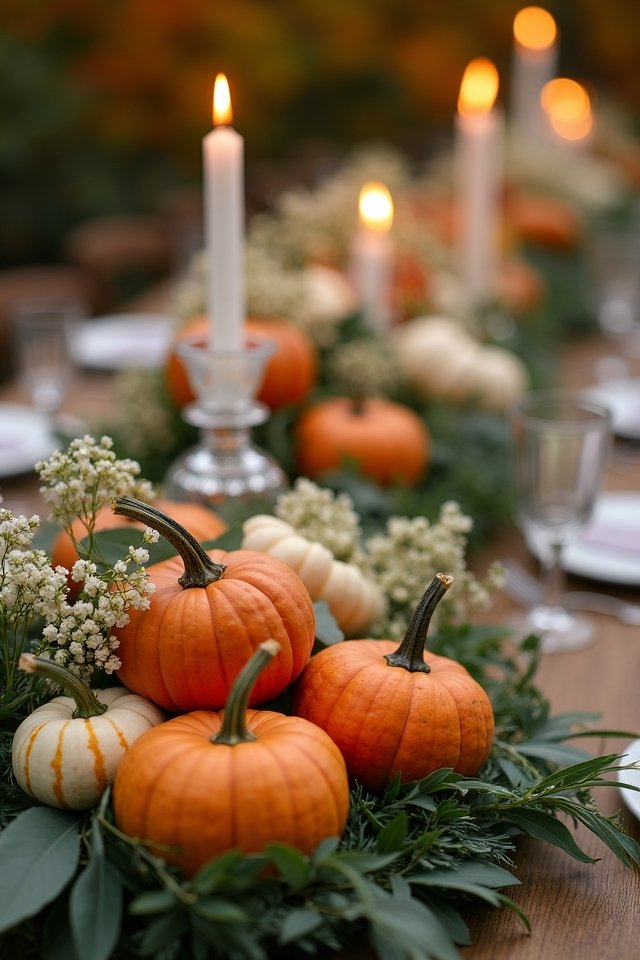 charming pumpkin inspired wedding centerpieces