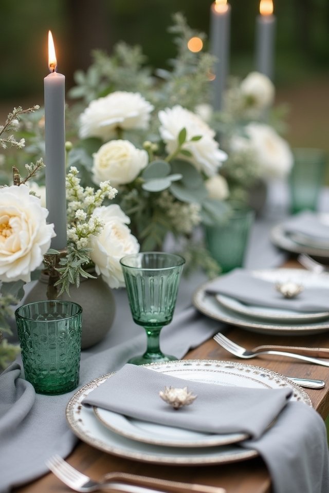 charming stone gray mint combination