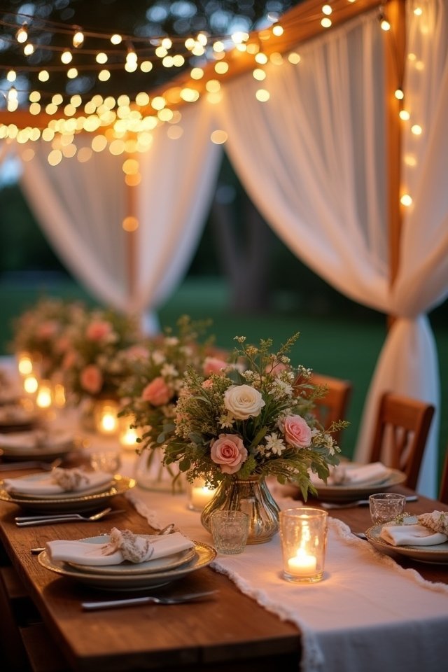charming string lights ambiance