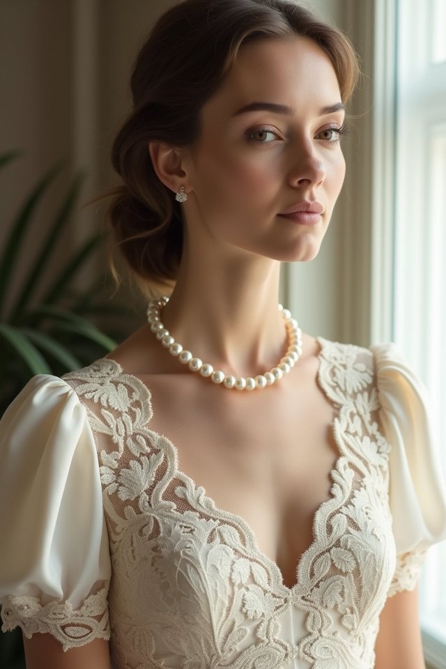 charming tea length wedding dress