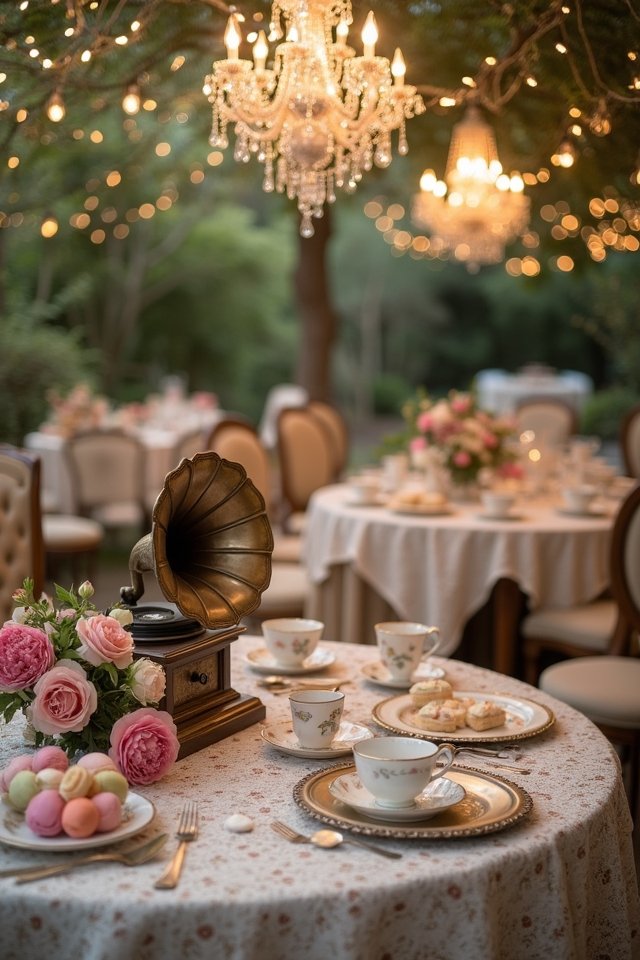 charming vintage tea gathering