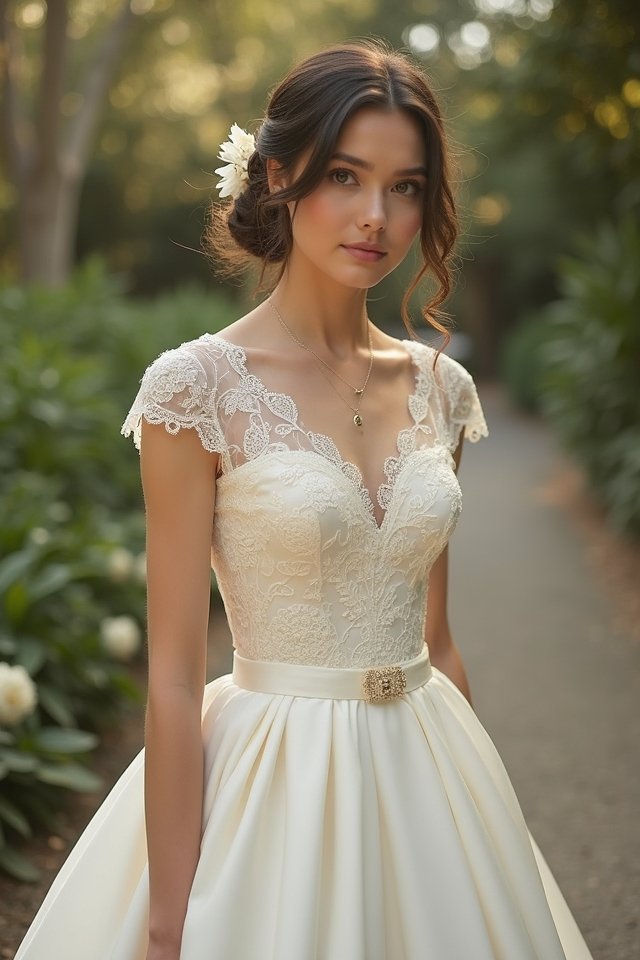 charming vintage tea length gown