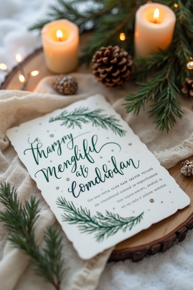 charming winter wedding invitations