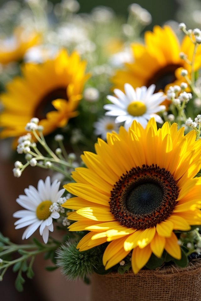 cheerful wedding bouquet arrangement
