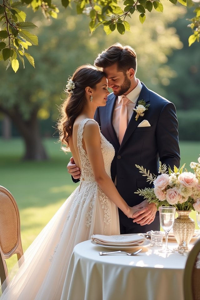 chic and personalized wedding attire