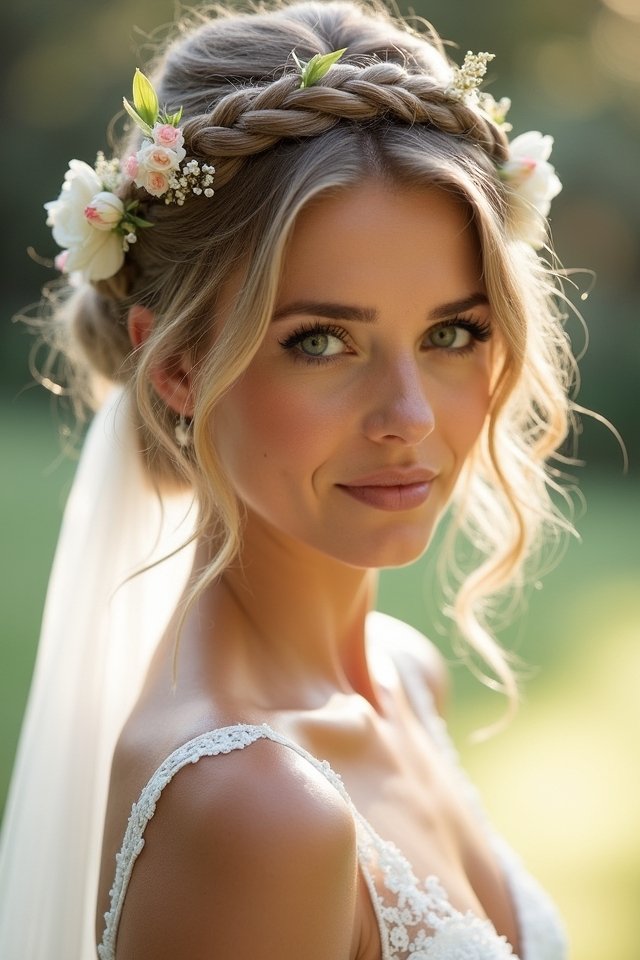 chic braided crown elegance