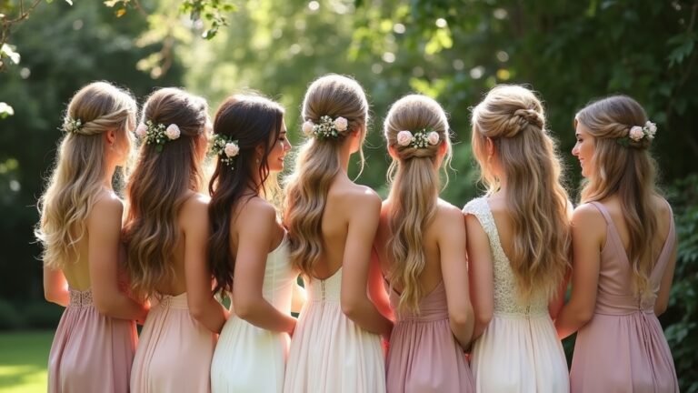 chic bridesmaid wedding hairstyles