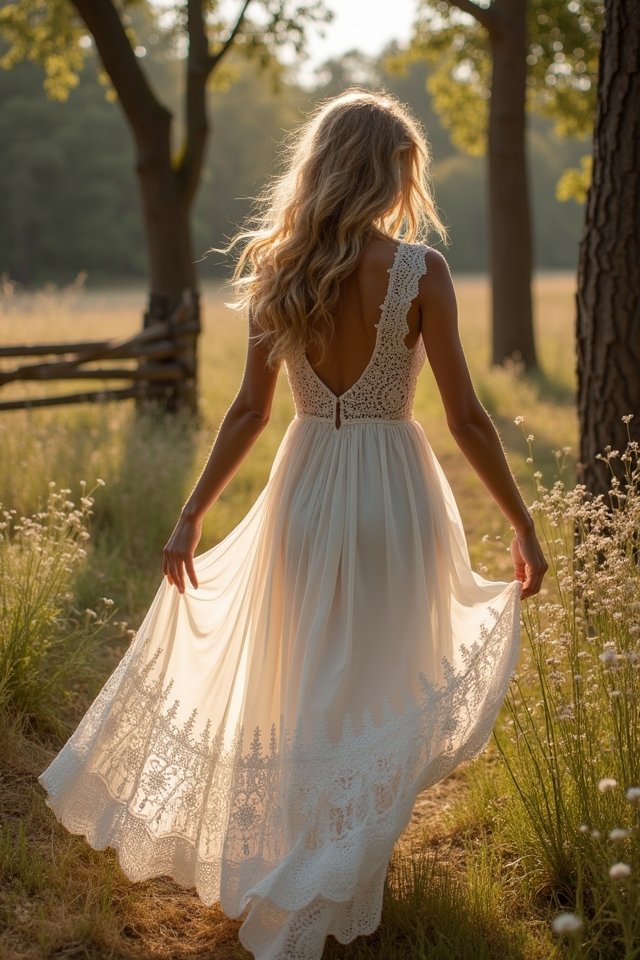 chic crochet gown versatility