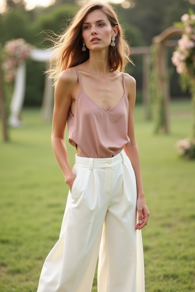 chic cropped pants ensemble
