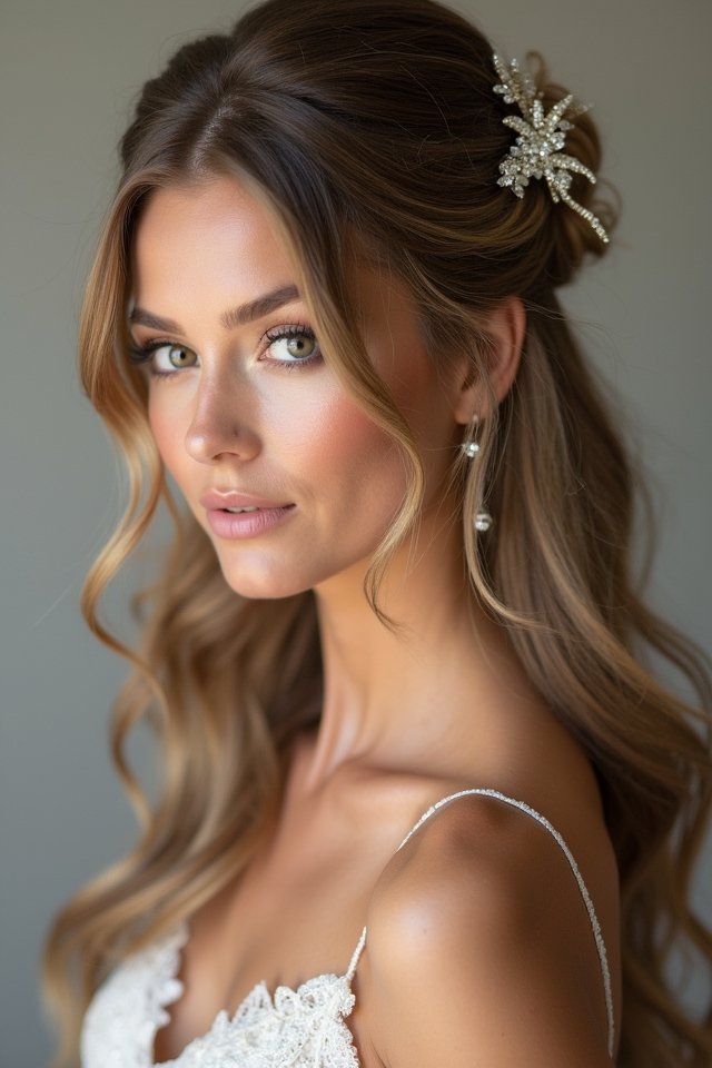 chic elegant wedding hairstyle