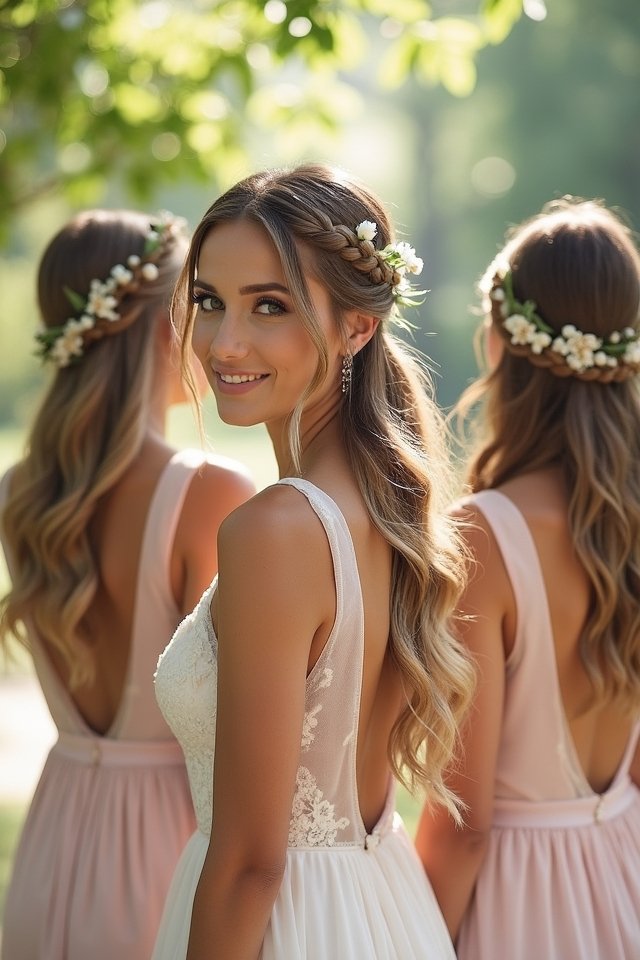 chic half ponytail elegance