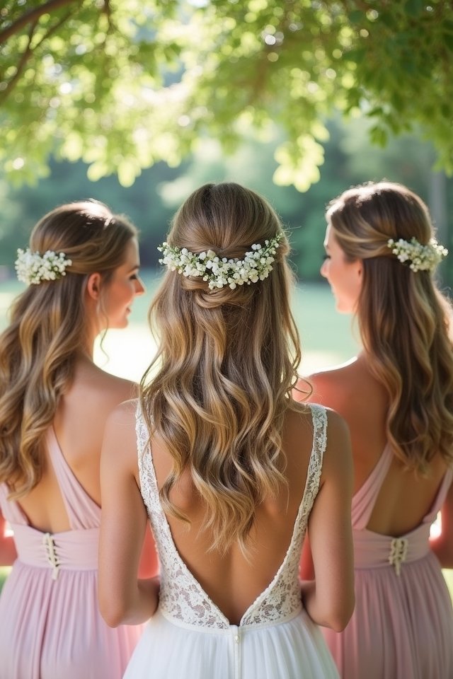 chic half up elegance hairstyle