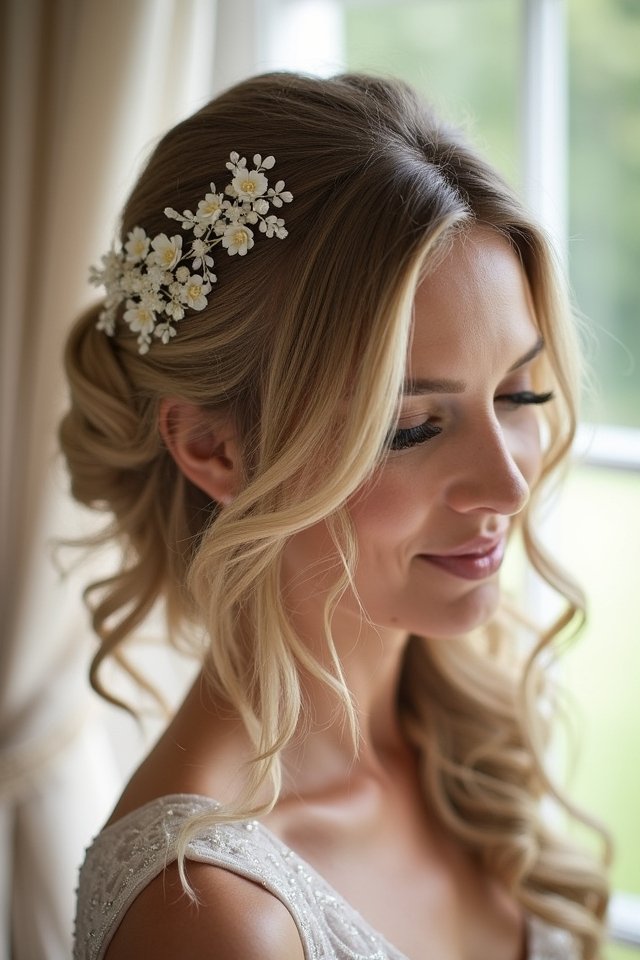 chic half up hairstyle elegance