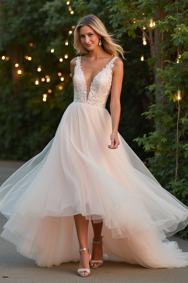 chic high low hem design