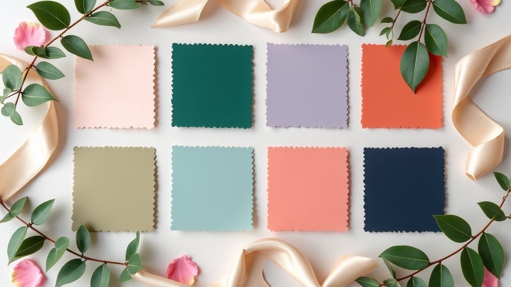 chic june wedding color palette