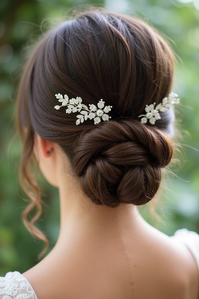 chic low bun elegance
