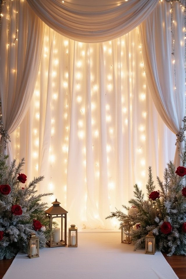 chic metallic wedding decor