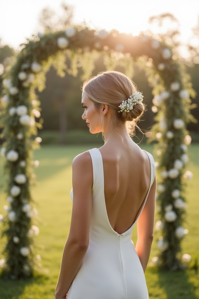 chic minimalist bridal style