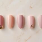 chic minimalist bridesmaid nails