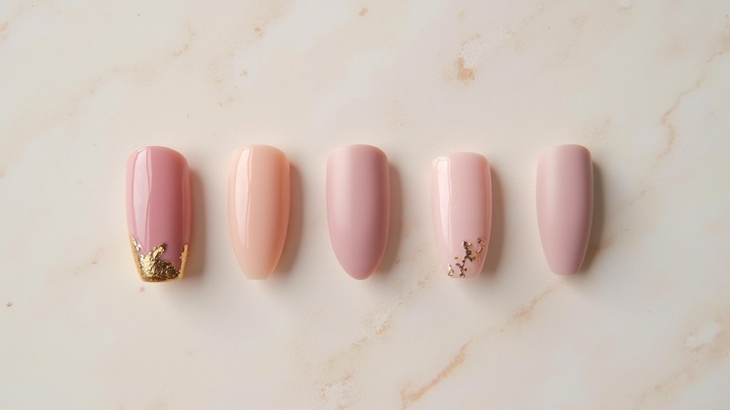 chic minimalist bridesmaid nails