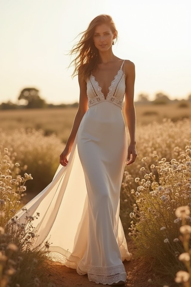 chic minimalist slip dresses